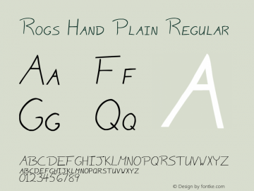 Rogs Hand Plain