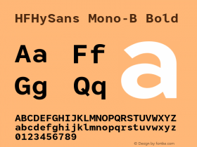 HFHySans Mono-B