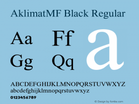 AklimatMF Black