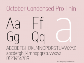 October Condensed Pro
