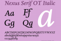 Nexus Serif OT