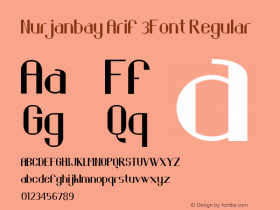 Nurjanbay Arif 3Font