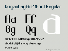 Nurjanbay Arif 1Font