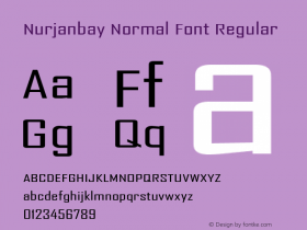 Nurjanbay Normal Font