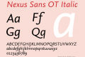 Nexus Sans OT