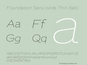 Foundation Sans Wide