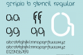 Scripio B Stencil