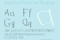 KidsFirstPrintFont