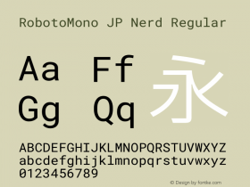 RobotoMono JP Nerd