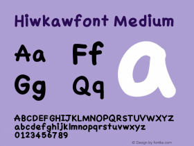 Hiwkawfont