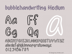 bubblehandwriting