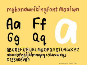 myhandwritingfont