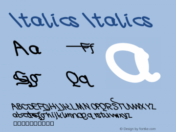 Italics