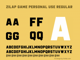 ZILAP GAME Personal Use