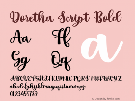 Doretha Script