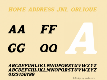 Home Address JNL