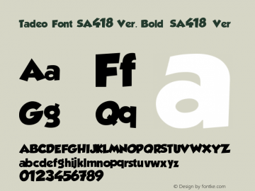 Tadeo Font SA418 Ver.