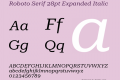 Roboto Serif 28pt Expanded