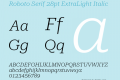 Roboto Serif 28pt