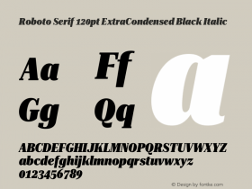 Roboto Serif 120pt ExtraCondensed