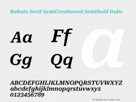 Roboto Serif SemiCondensed