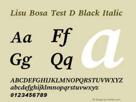 Lisu Bosa Test D Black