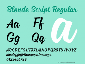 Blonde Script