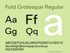 Fold Grotesque