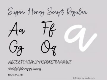 Sugar Honey Script