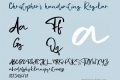 Christopher's handwriting