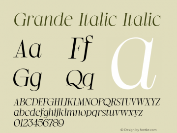 Grande Italic