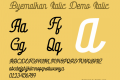 Byemalkan Italic Demo