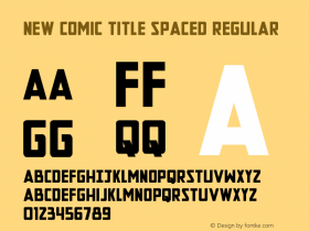 New Comic Title Spaced