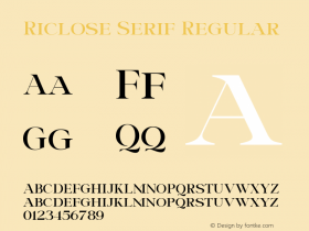 Riclose Serif