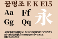 꿈명조 E K