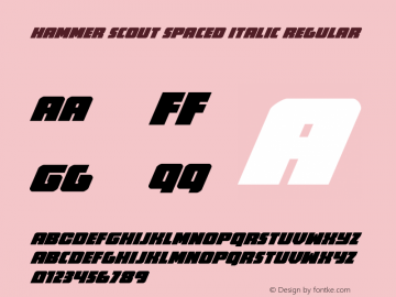 Hammer Scout Spaced Italic