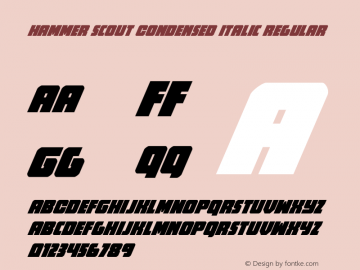 Hammer Scout Condensed Italic