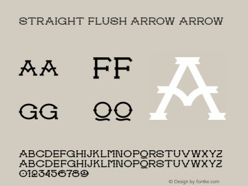 Straight Flush Arrow