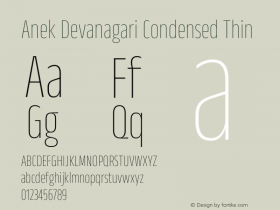 Anek Devanagari Condensed