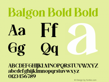 Balgon Bold