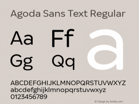 Agoda Sans Text