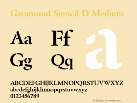 Garamond Stencil D