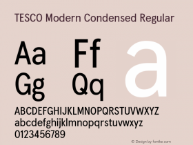 TESCO Modern Condensed