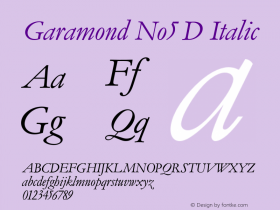 Garamond No5 D