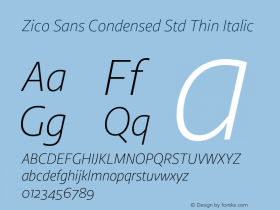 Zico Sans Condensed Std