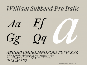 William Subhead Pro