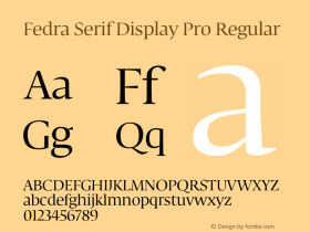Fedra Serif Display Pro