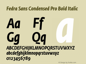 Fedra Sans Condensed Pro