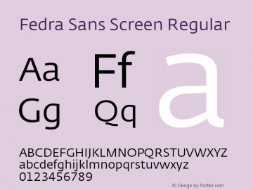 Fedra Sans Screen