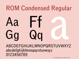 ROM Condensed